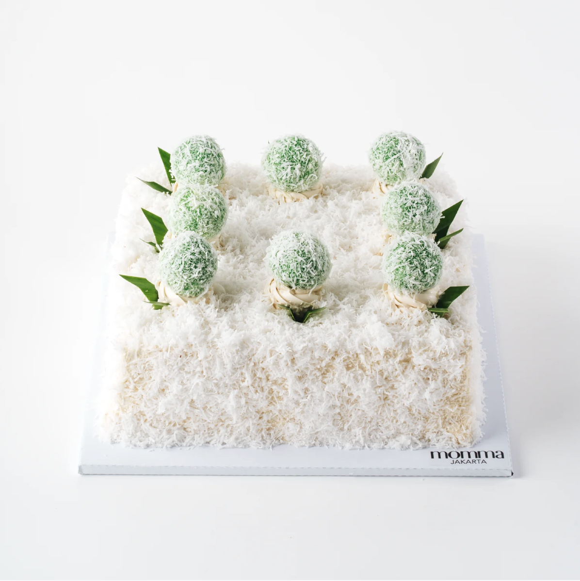 Klepon Cake by Momma Jakarta — Pandan · Gula Melaka · Coconut (3 of 4)